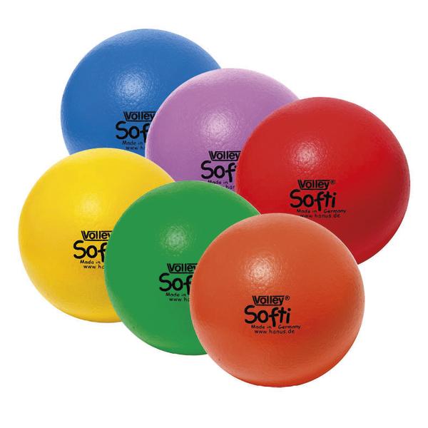 Bunte Softbälle in sechs Farben für Volleyball und Freizeitspiele, weich und leicht.
