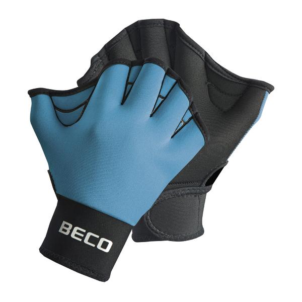 BECO Aqua-Schwimmhandschuhe NEOPREN, offene Ausführung, Größe S, türkis
